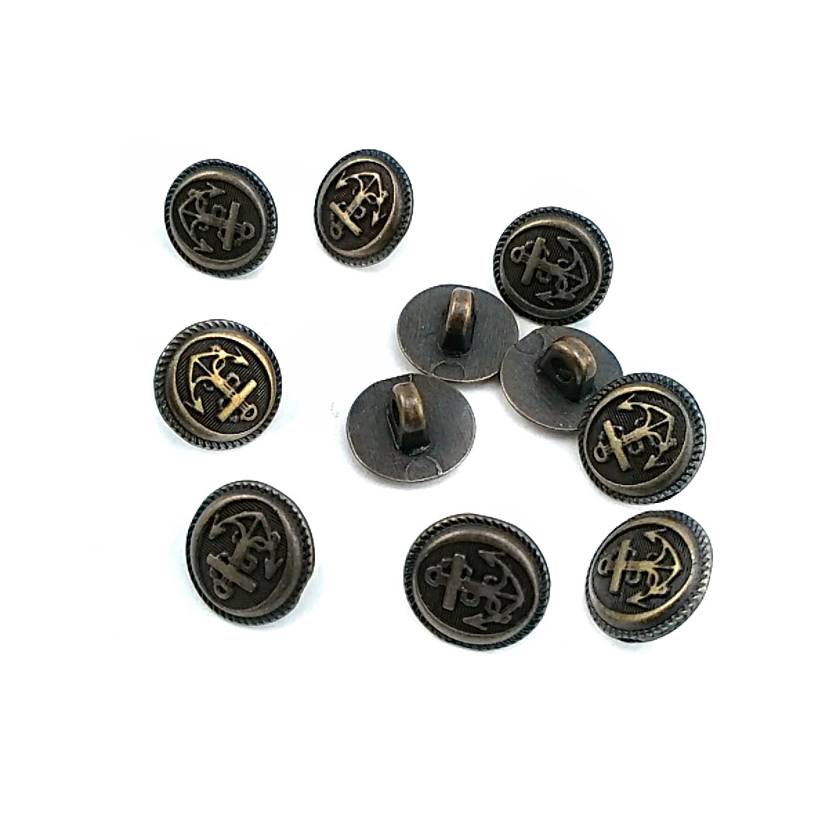 11 mm Shank Button front and detail view
