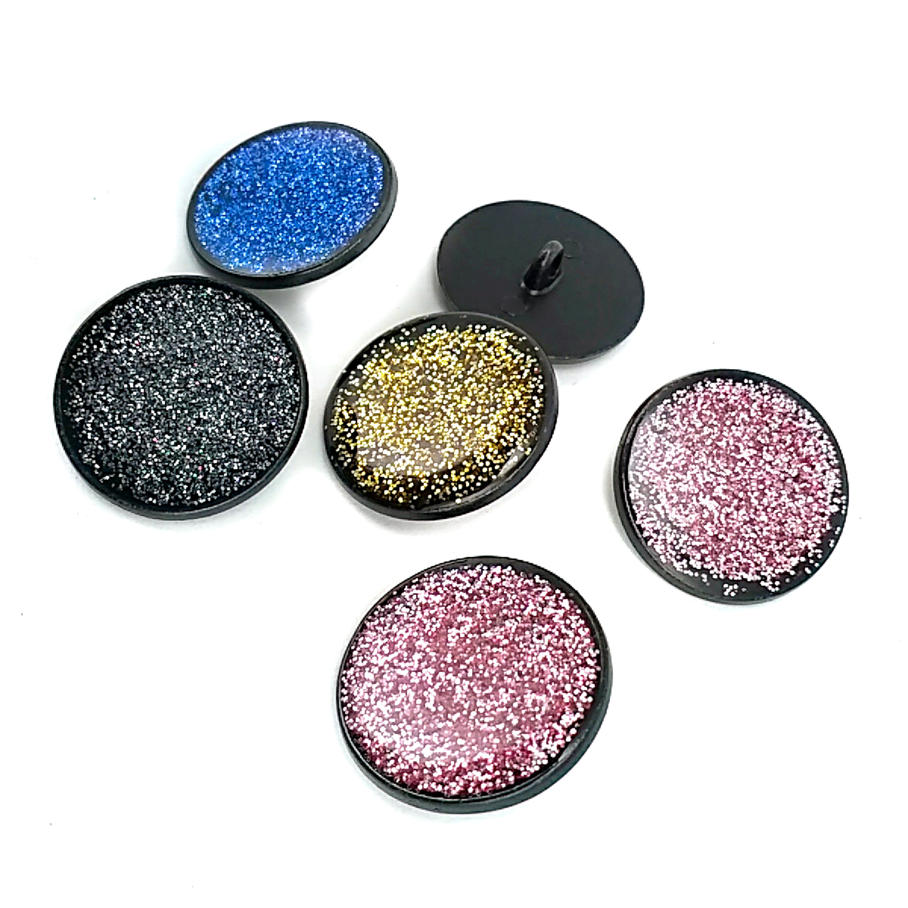 Enamel Coat and Coat Button Silvery Enamel 26 mm - 42 L  E 1313