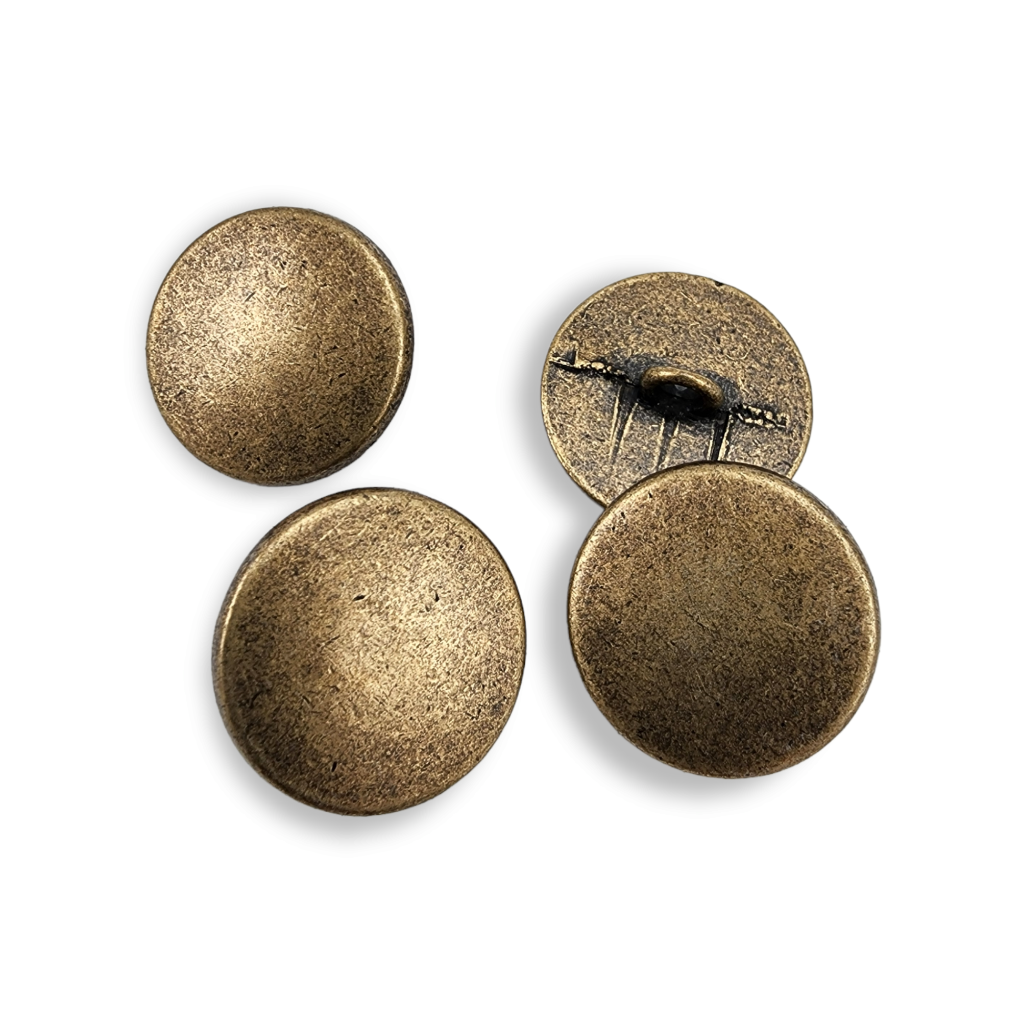 Flat Coin Shape Metal Shank Button 20 mm - 31 L E 1317 Flat Coin Shape Metal Shank Button 20 mm - 31 L E 1317