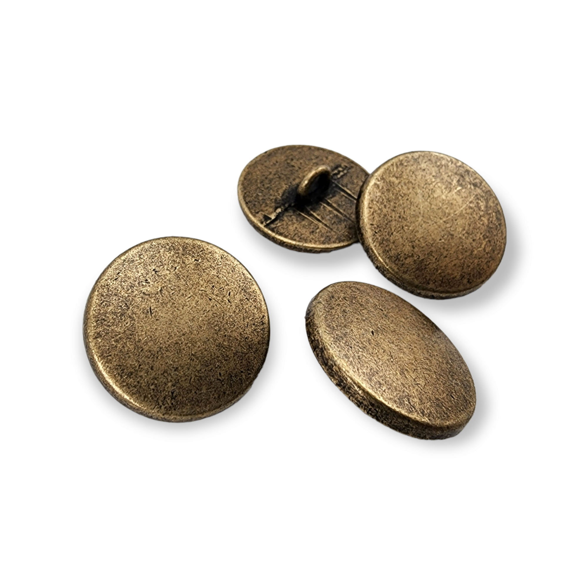 Flat Coin Shape Metal Shank Button 20 mm - 31 L E 1317 Flat Coin Shape Metal Shank Button 20 mm - 31 L E 1317