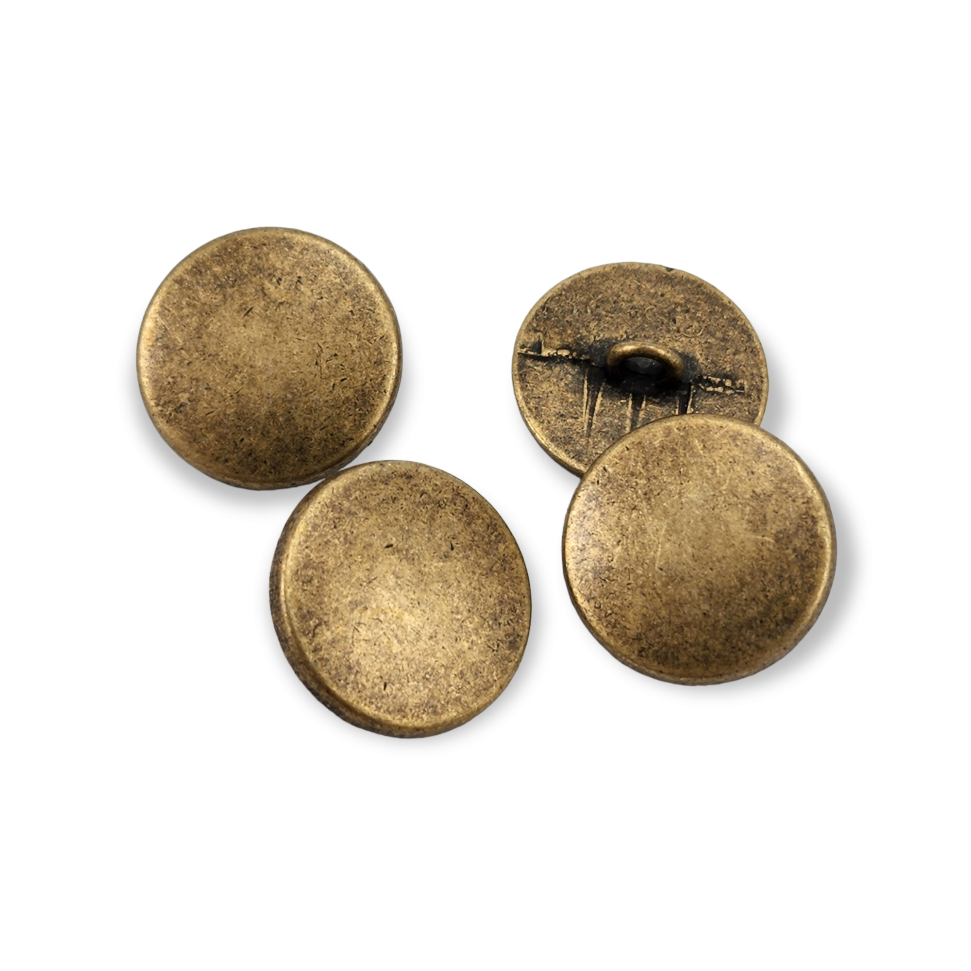Flat Coin Shape Metal Shank Button 20 mm - 31 L E 1317 Flat Coin Shape Metal Shank Button 20 mm - 31 L E 1317