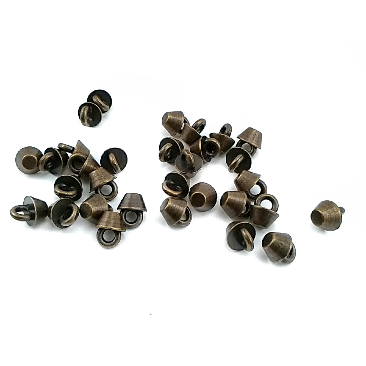 7 mm Red / Burgundy Shank Button front and detail view
