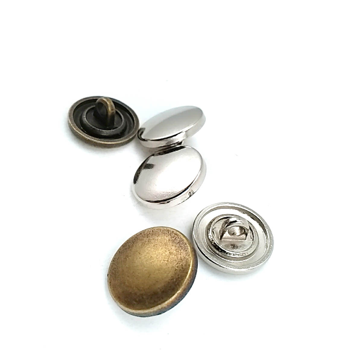 15 mm Enamel / Colored Shank Button front and detail view