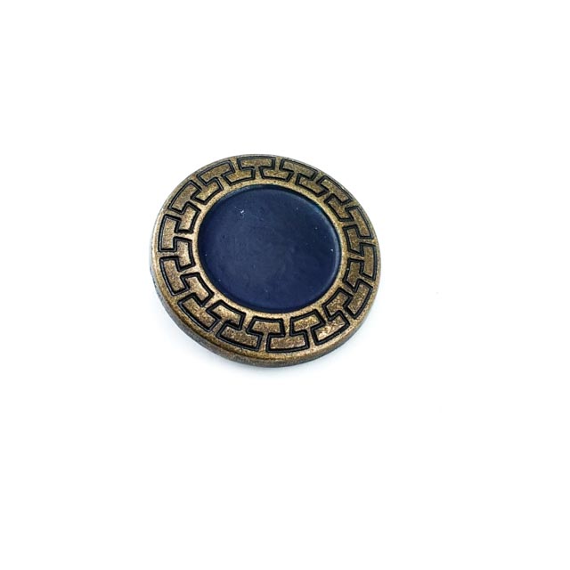 27 mm Enamel / Colored Shank Button front and detail view