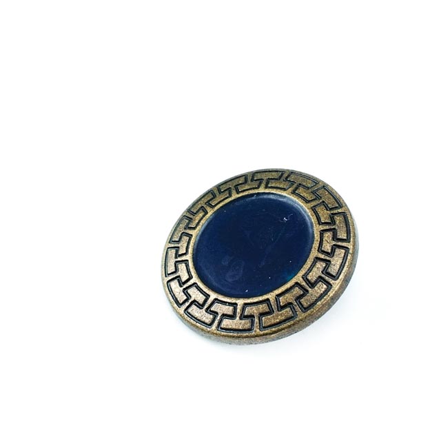 27 mm Enamel / Colored Shank Button front and detail view