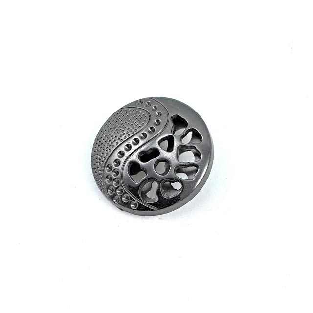 Patterned large size 30 mm metal button
