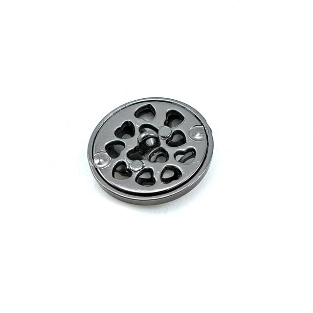 Patterned large size 30 mm metal button