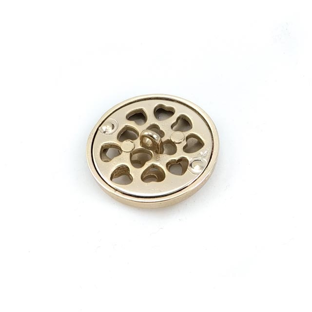 Patterned large size 30 mm metal button