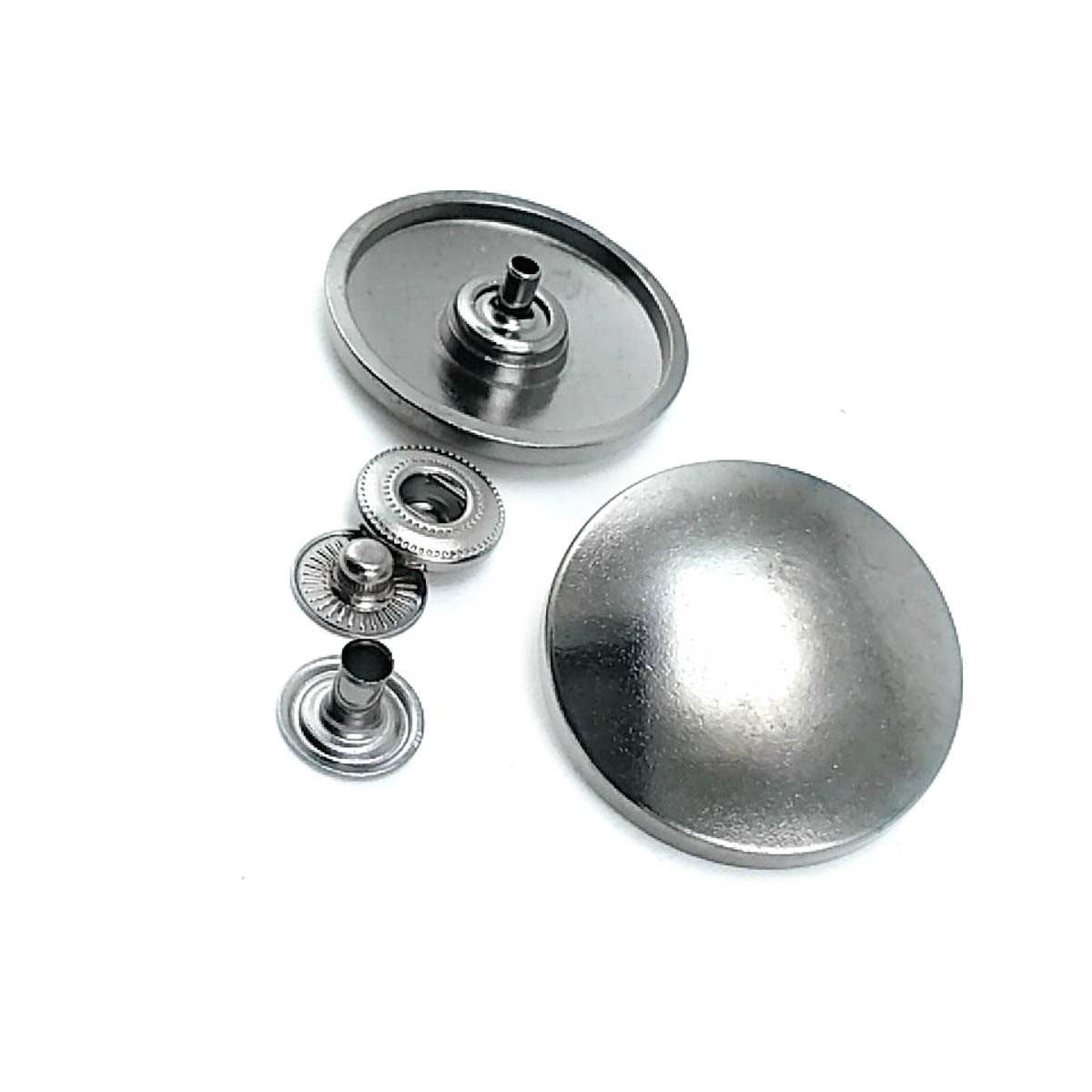 Hafif Bombeli Büyük Boy Çıtçıt Düğme 32 mm - 50 boy E 1538