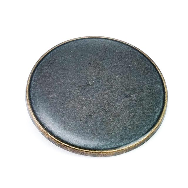 Coat and Coat Button Enameled Metal Shank Button 40 mm - 64 L E 1581