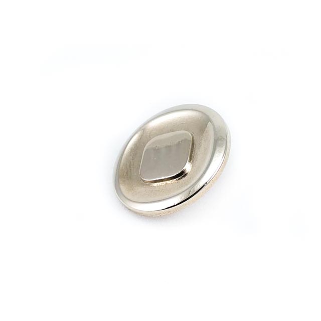 Stylish-footed metal button 24 mm - 38 lignes