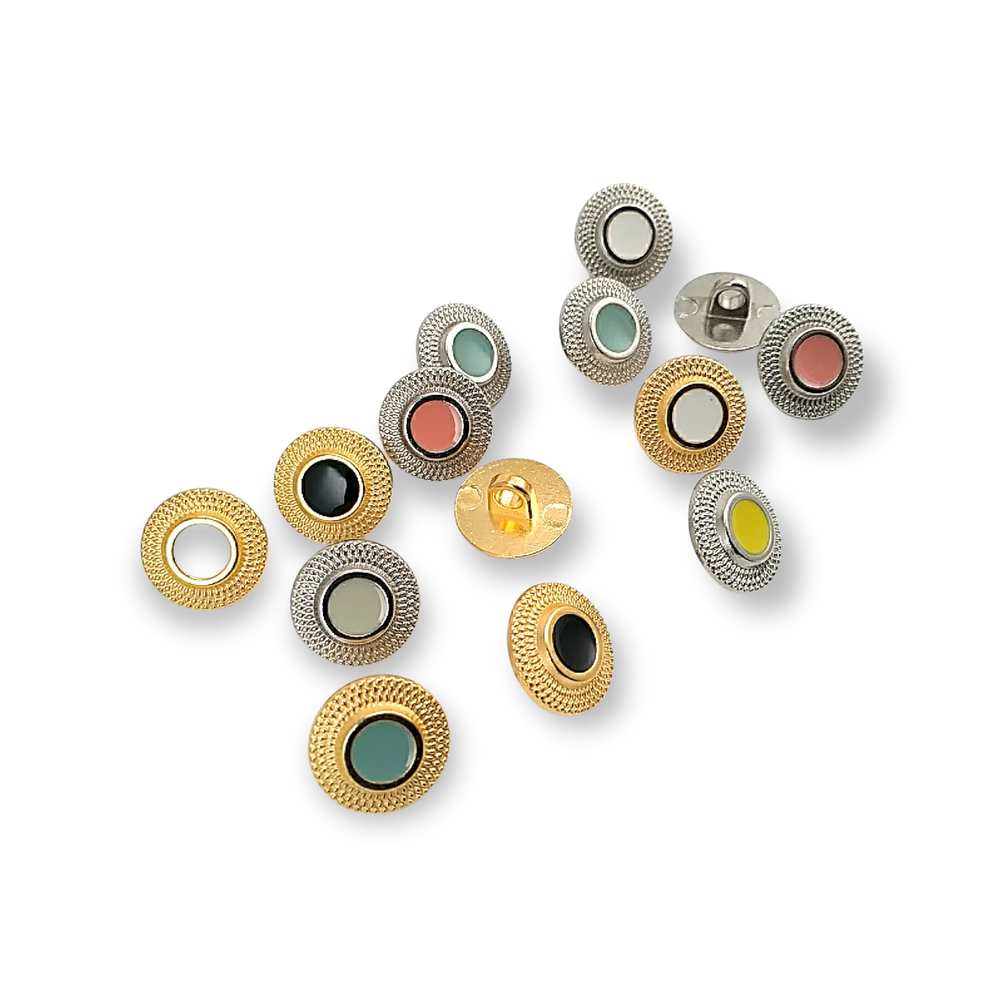 Bayan Bluz ve Elbise Düğmesi 12,5 mm - 20 boy Mineli Düğme E 1660