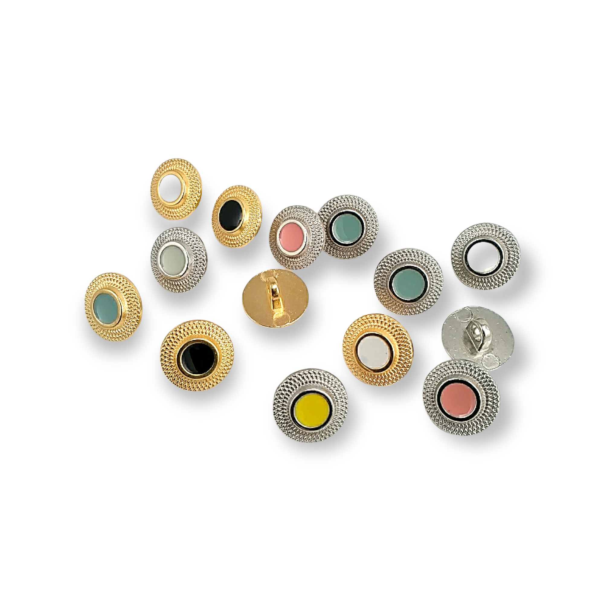 Bayan Bluz ve Elbise Düğmesi 12,5 mm - 20 boy Mineli Düğme E 1660