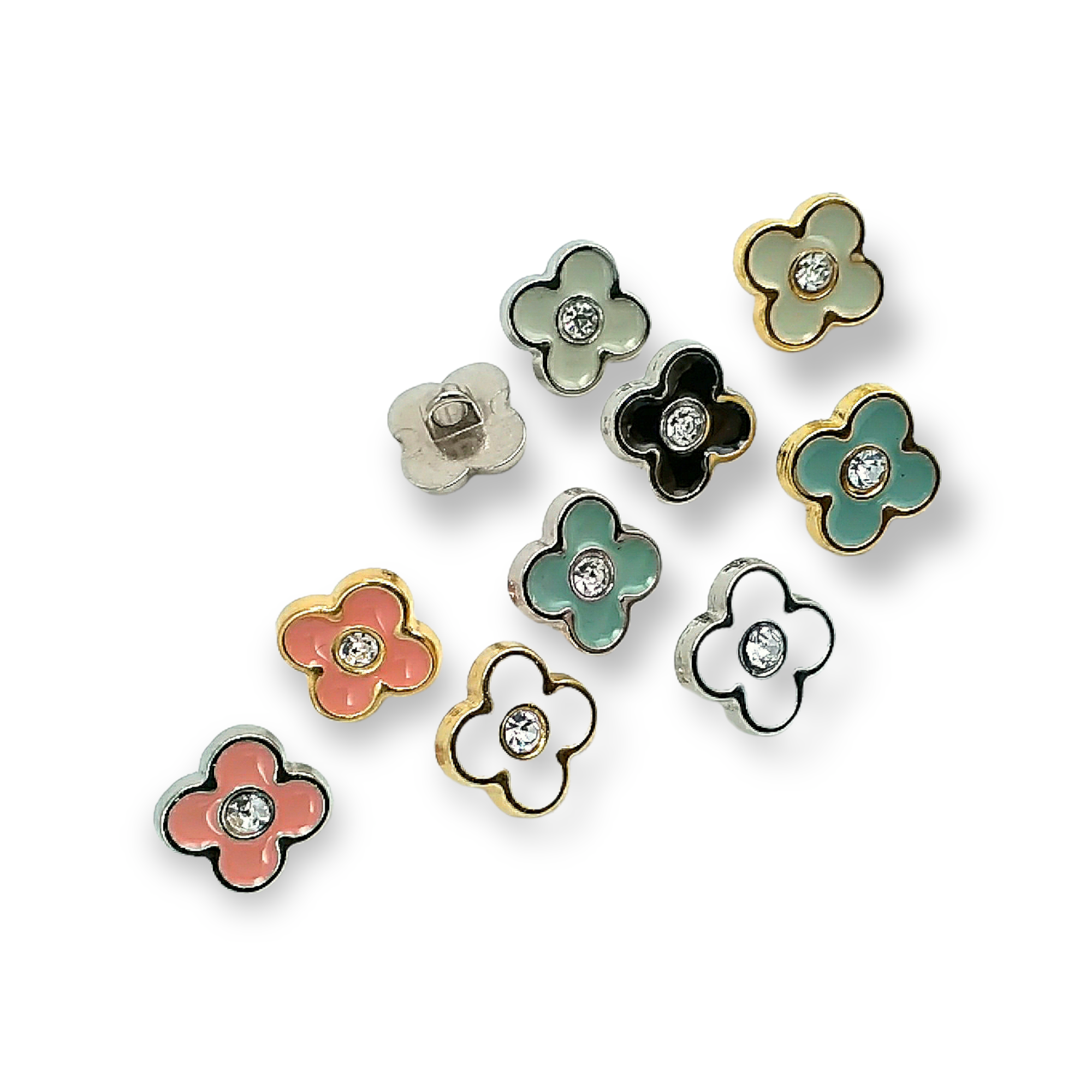 Women's Blouse and Shirt Button Enameled Button 11 mm - 18 L E 1665 Women's Blouse and Shirt Button Enameled Button 11 mm - 18 L E 1665