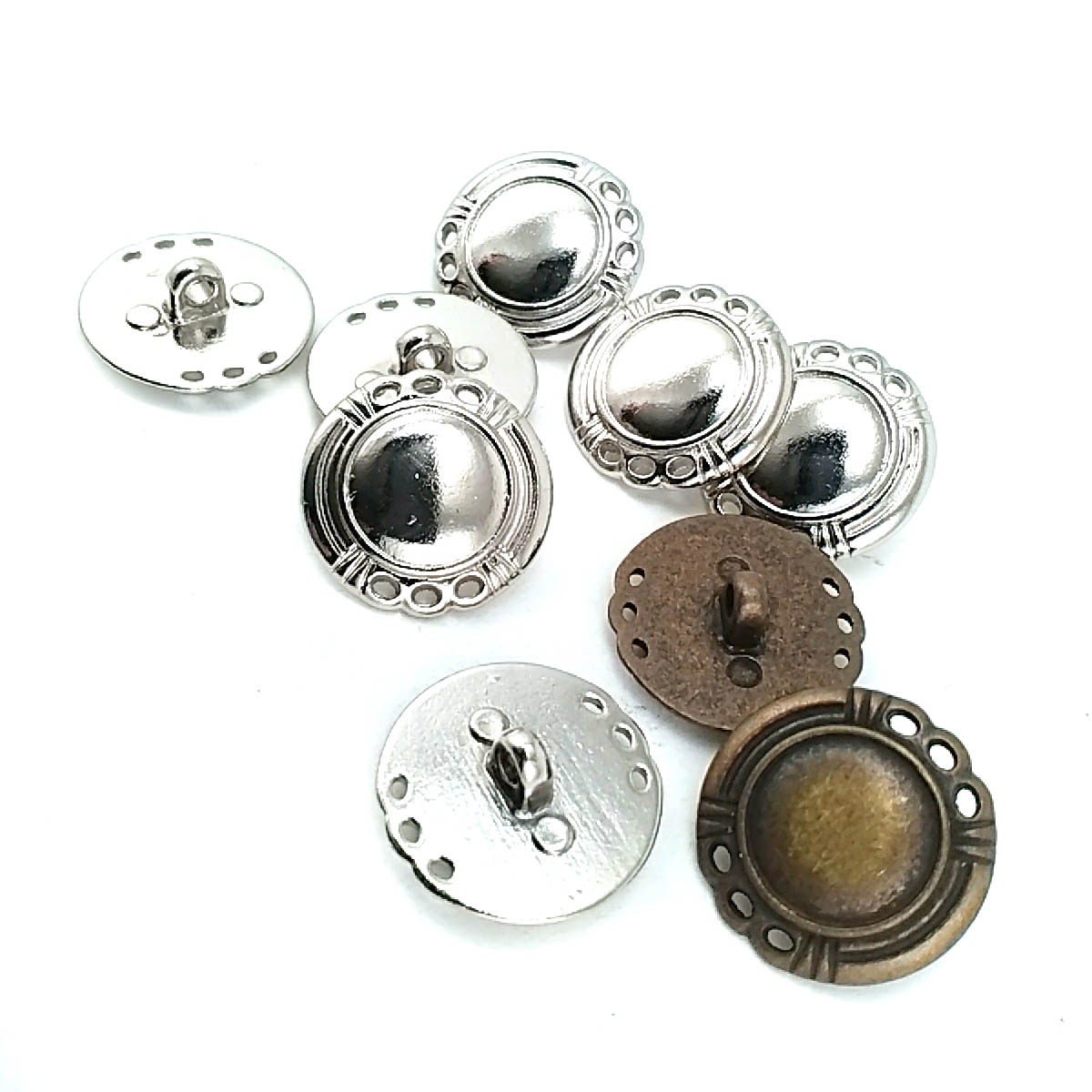 Bayan Ceket ve takım Elbise Düğmesi Kenar Desenli 21 mm - 34 boy E 1675