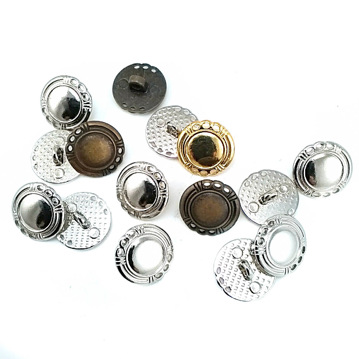 16 mm Ayaklı Düğme ön ve detay görünümü