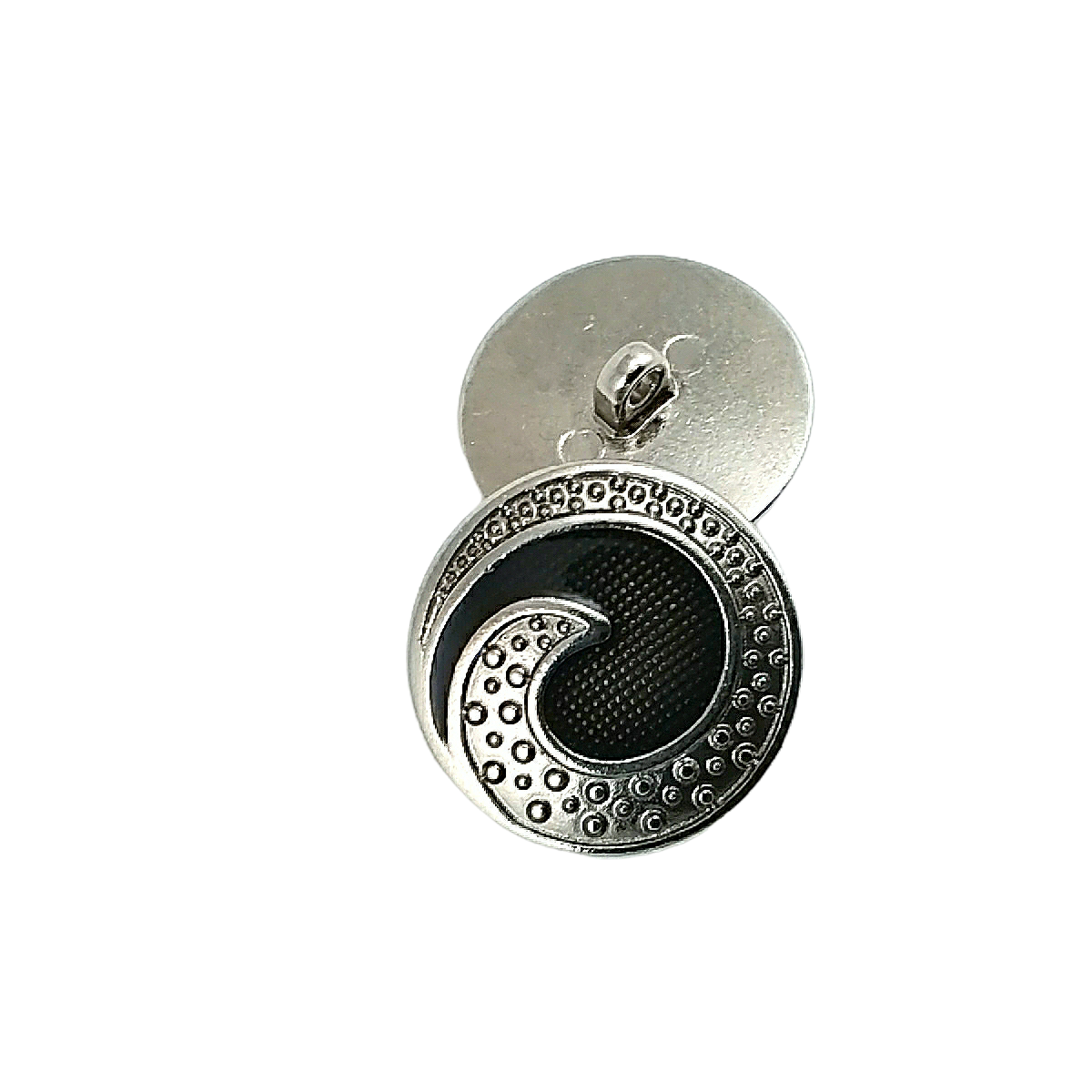 Enamel Shank Button Swirl Pattern Jacket and Coat Button 25 mm - 40 L E 1678