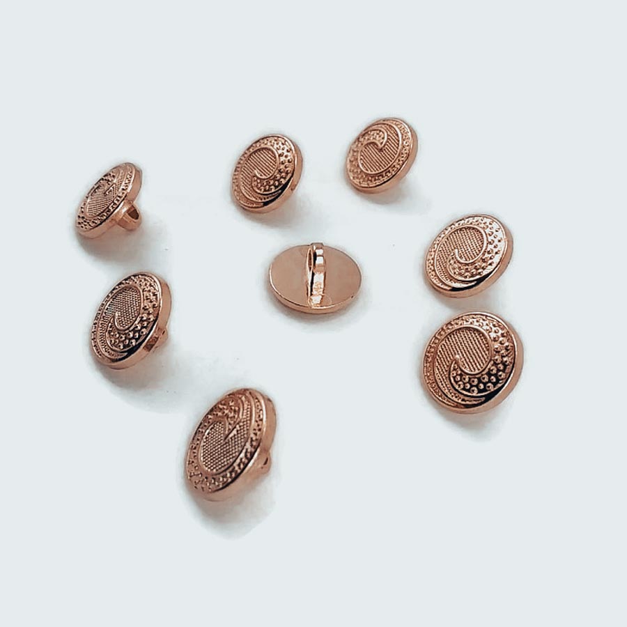 12 mm - 20 L Blouse and Shirt 8 Button Set Wave Pattern