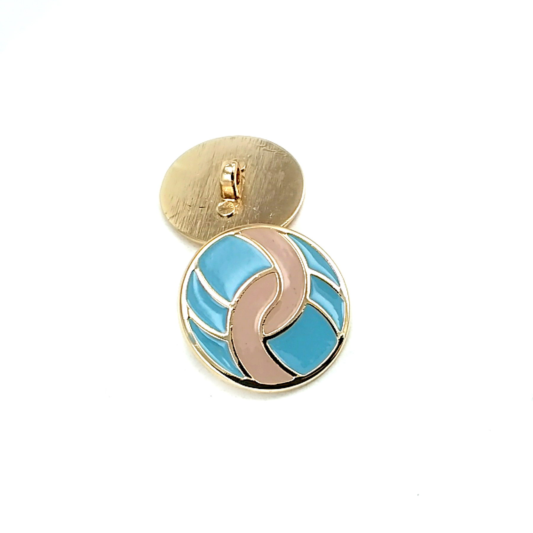 Coat and Jacket Shank Button Enamel 24 mm - 40 L E 1682 MN V1