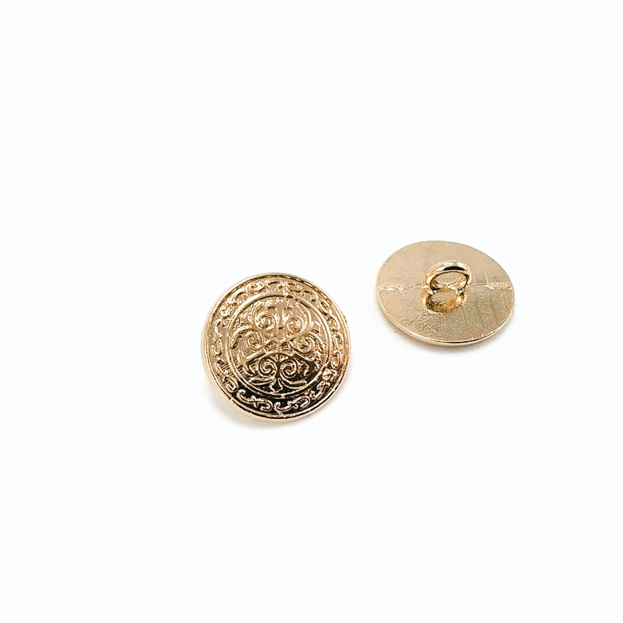 20 mm - 31 L  Jacket Button Gold and Rose Gold Shank Buttons