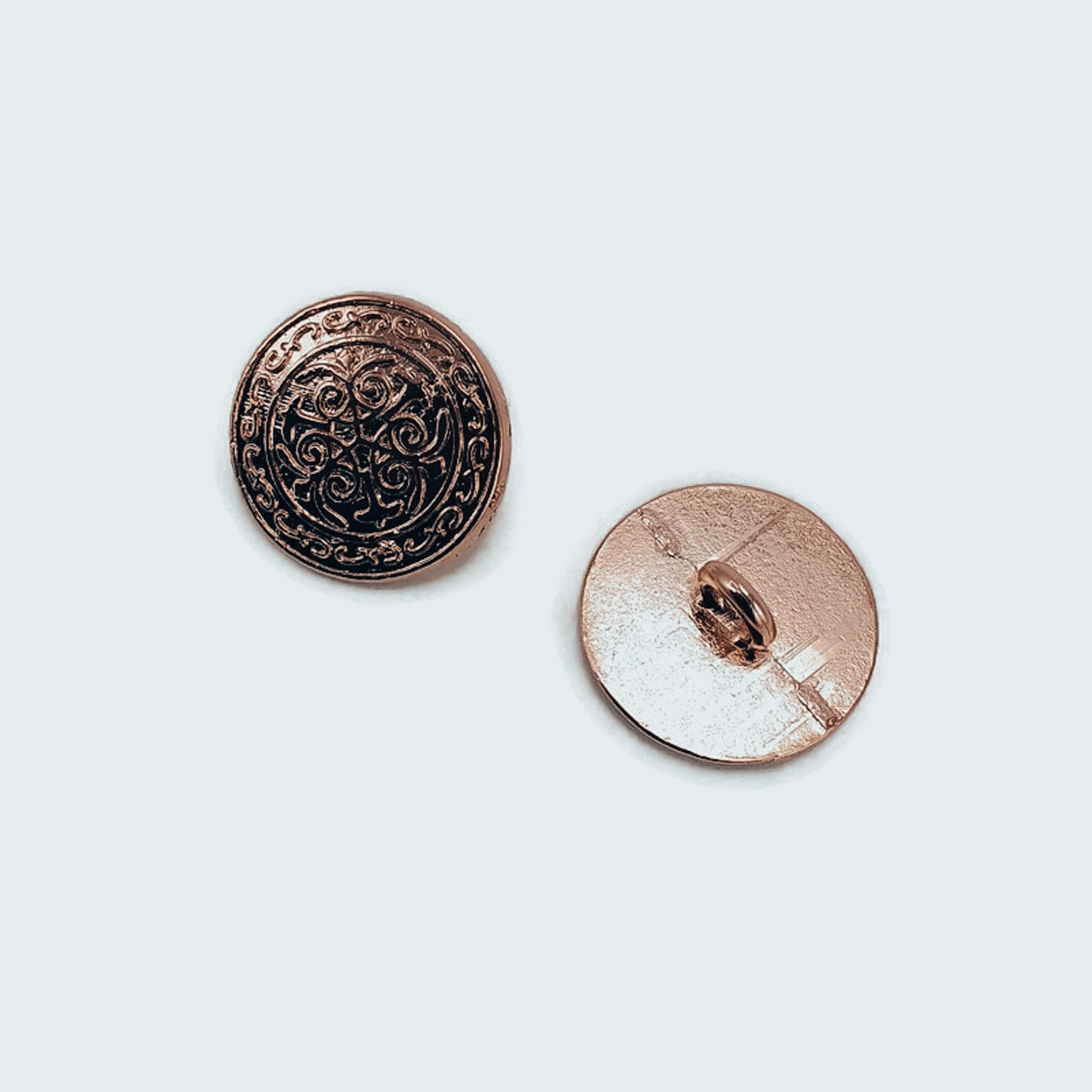20 mm - 31 L  Jacket Button Gold and Rose Gold Shank Buttons