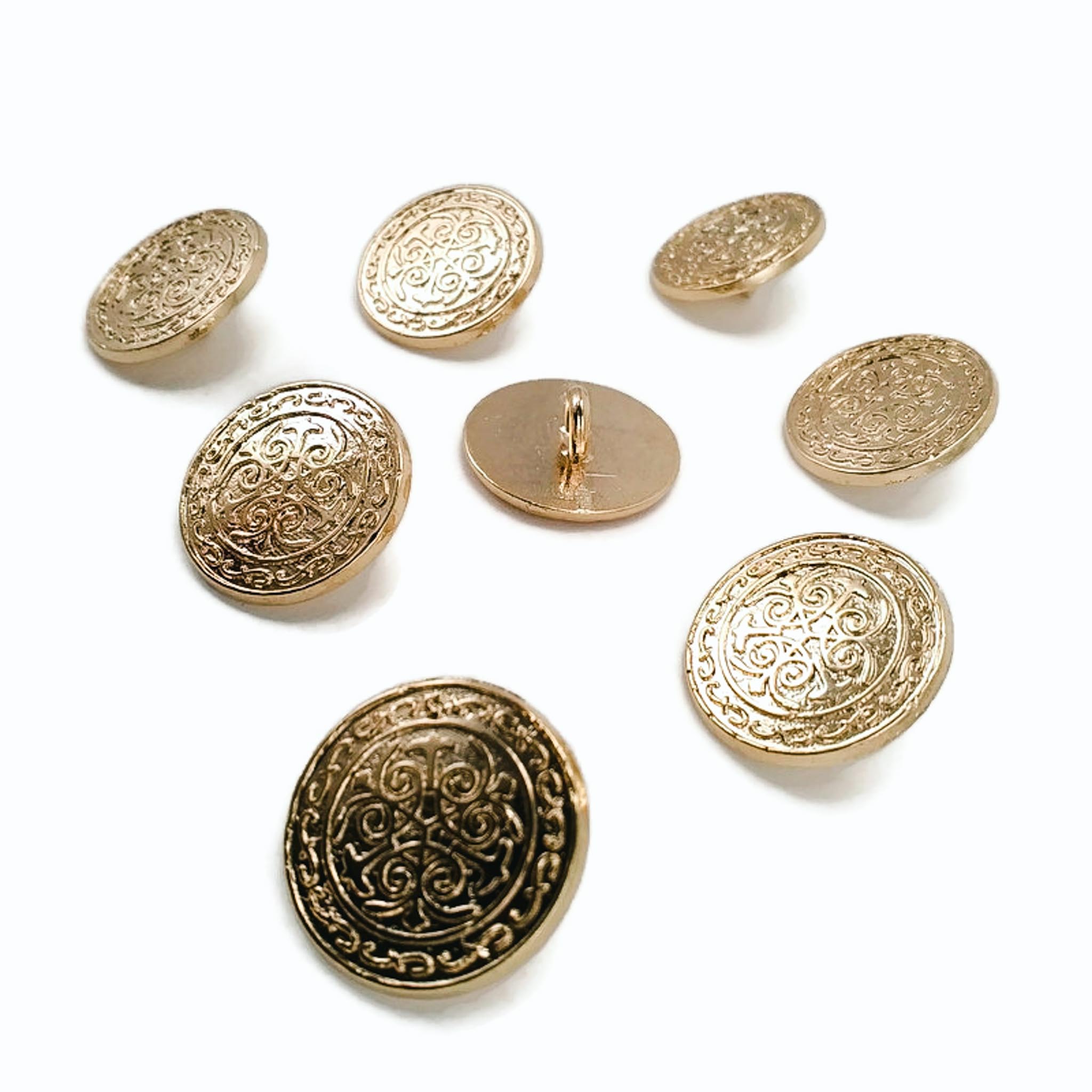 Blazer Jacket Button Set of 10 Decorative Patterned