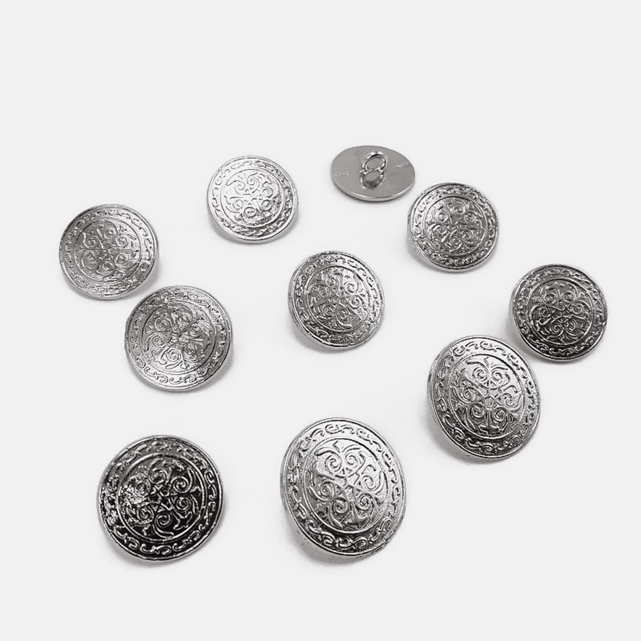 Blazer Jacket Button Set of 10 Decorative Patterned