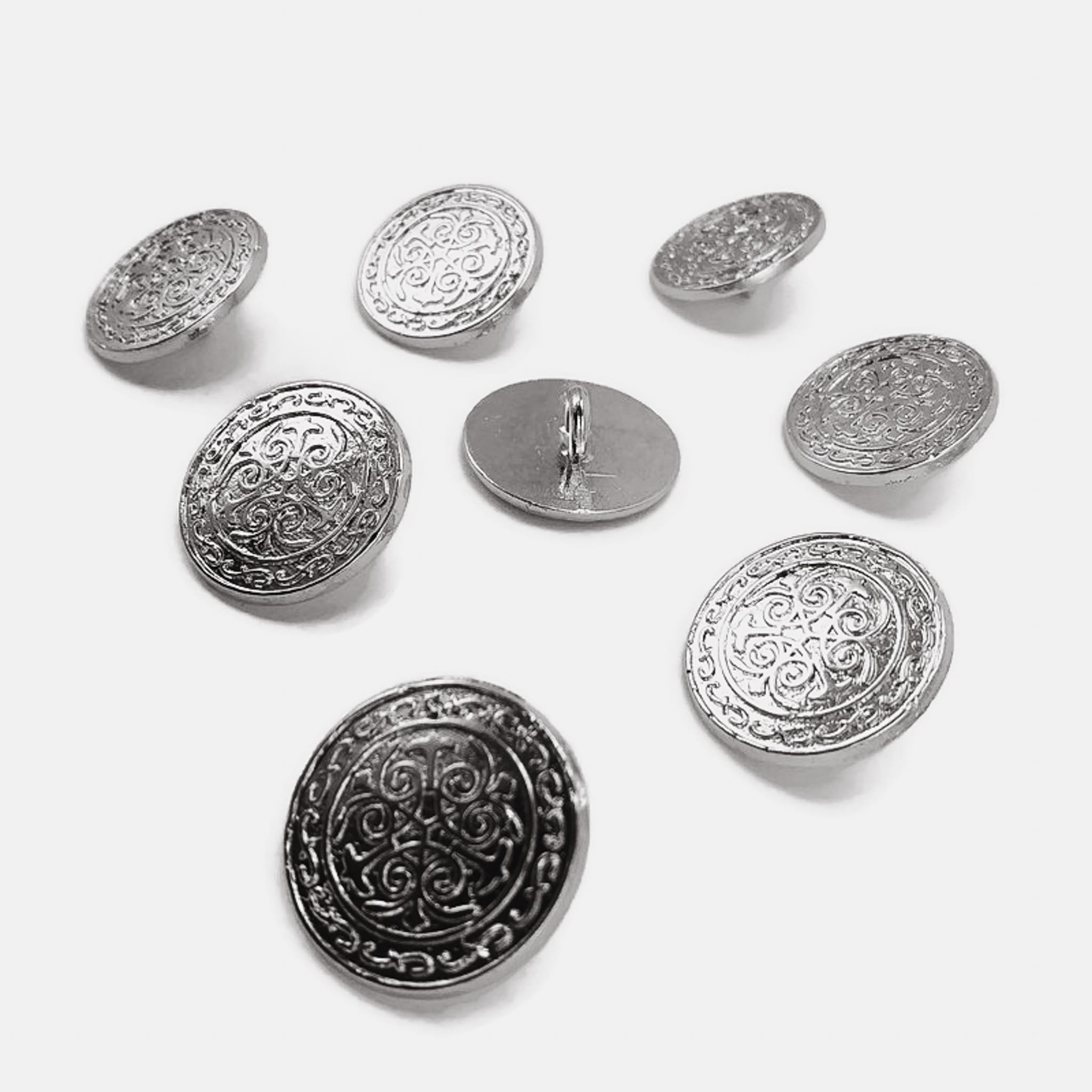 Blazer Jacket Button Set of 10 Decorative Patterned