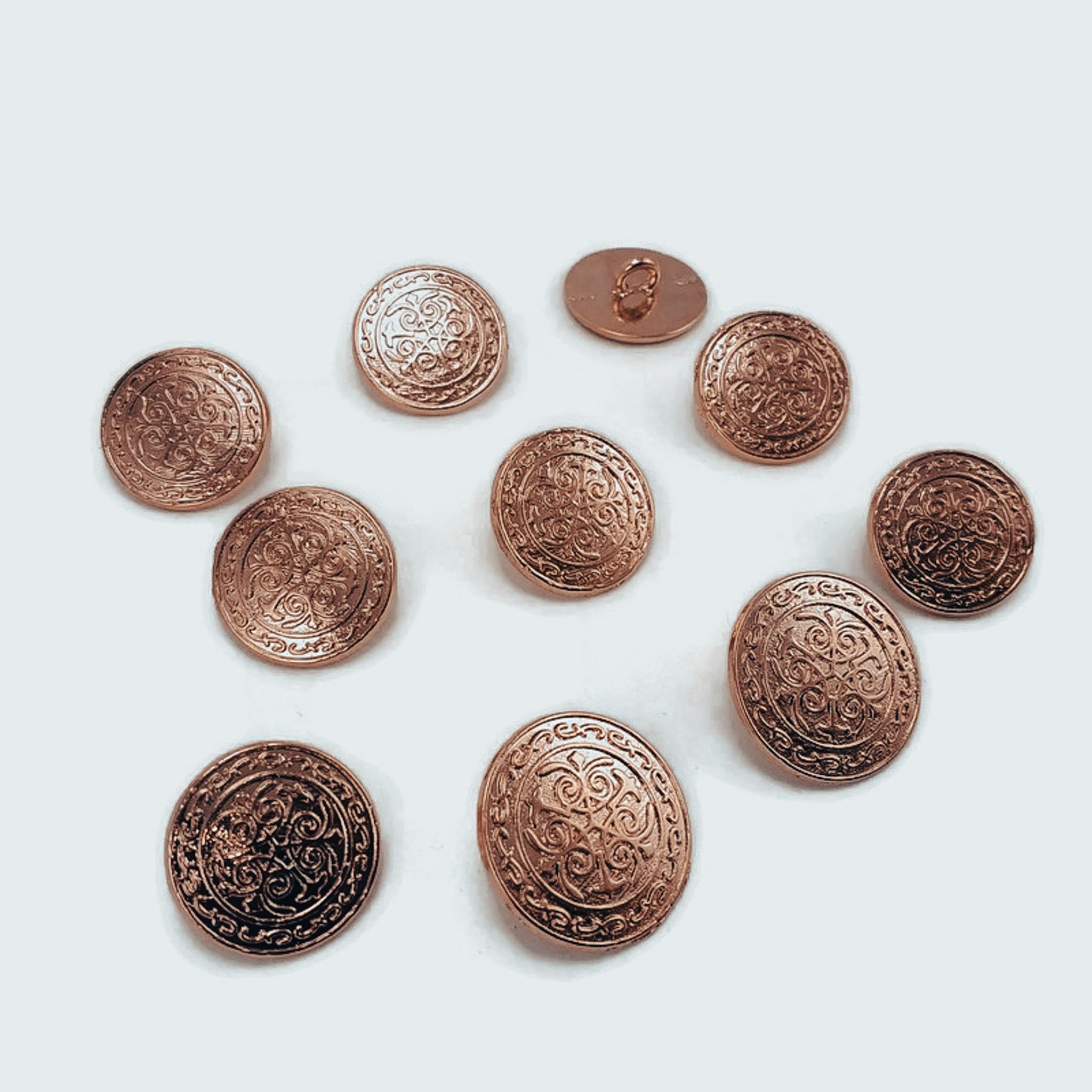 Blazer Jacket Button Set of 10 Decorative Patterned