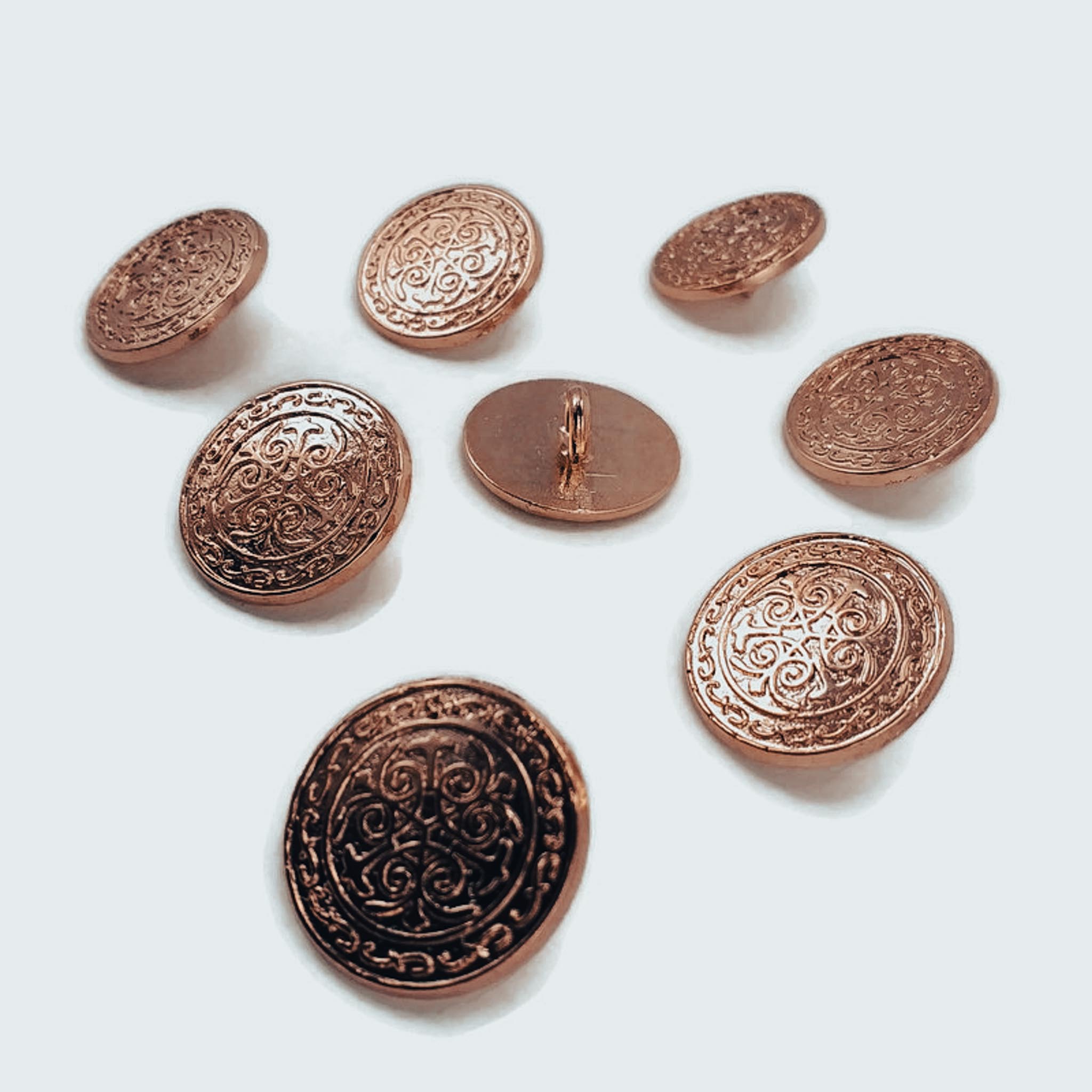 Blazer Jacket Button Set of 10 Decorative Patterned