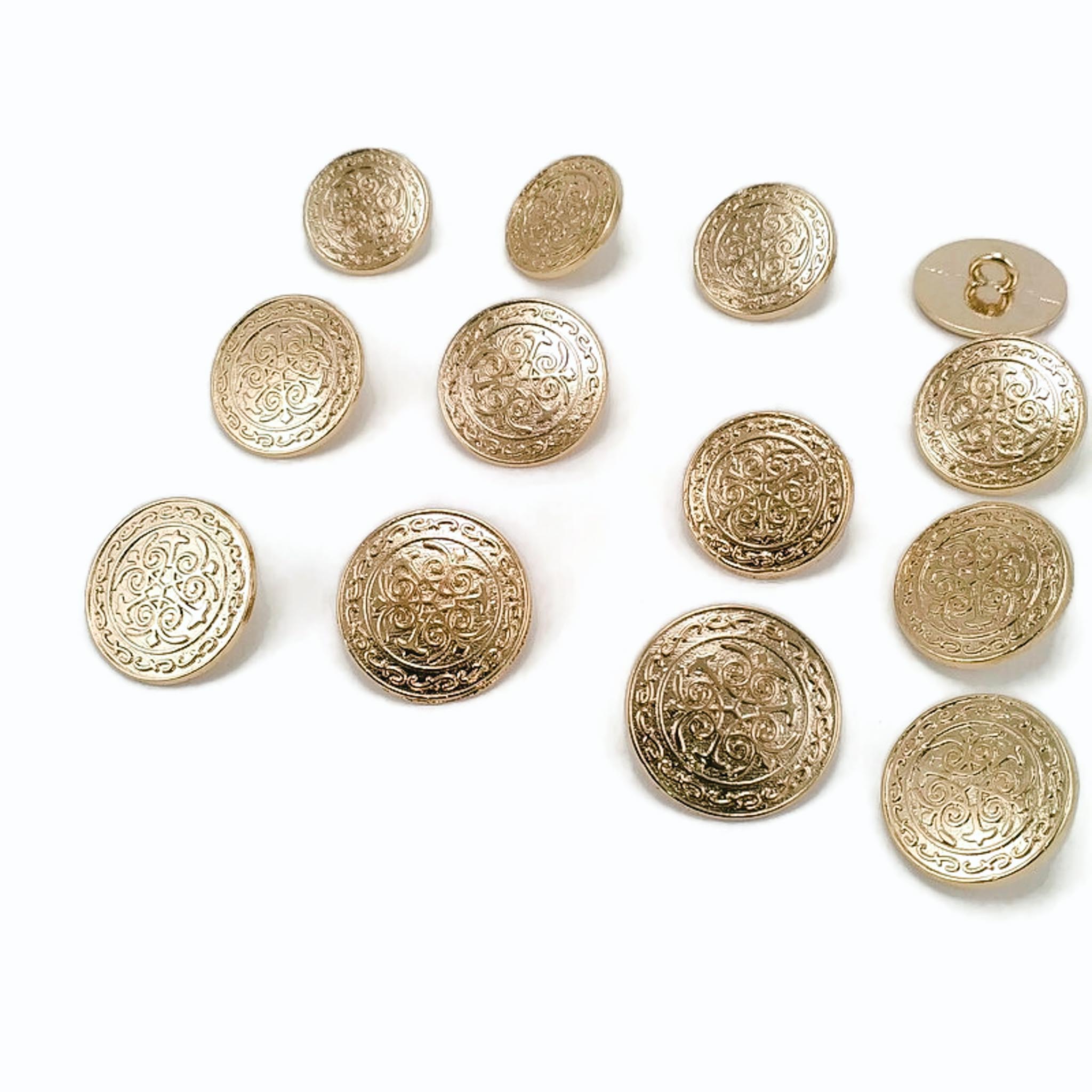Blazer Jacket Button Set of 12 pcs Decorative Patterned