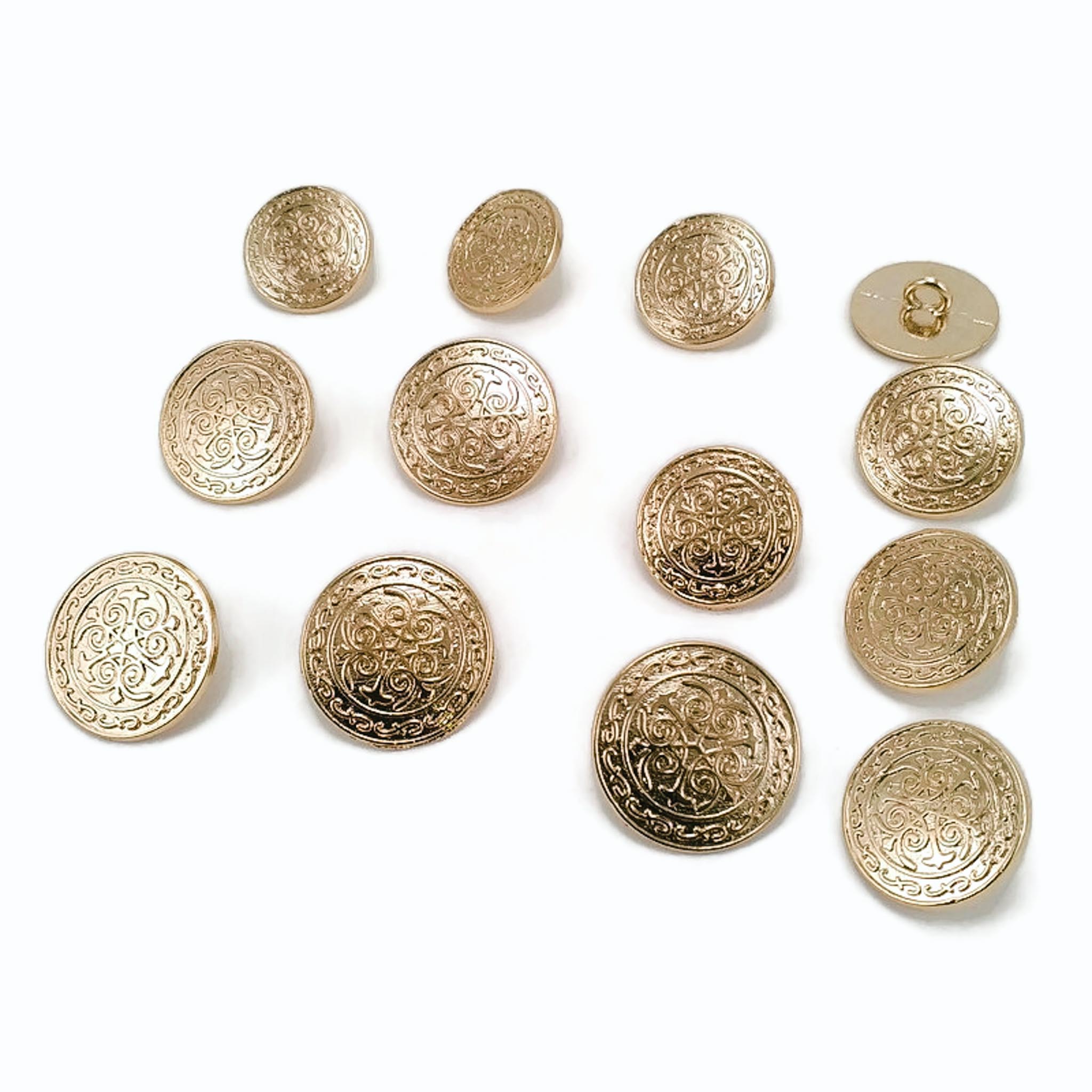 Blazer Jacket Button Set of 12 pcs Decorative Patterned