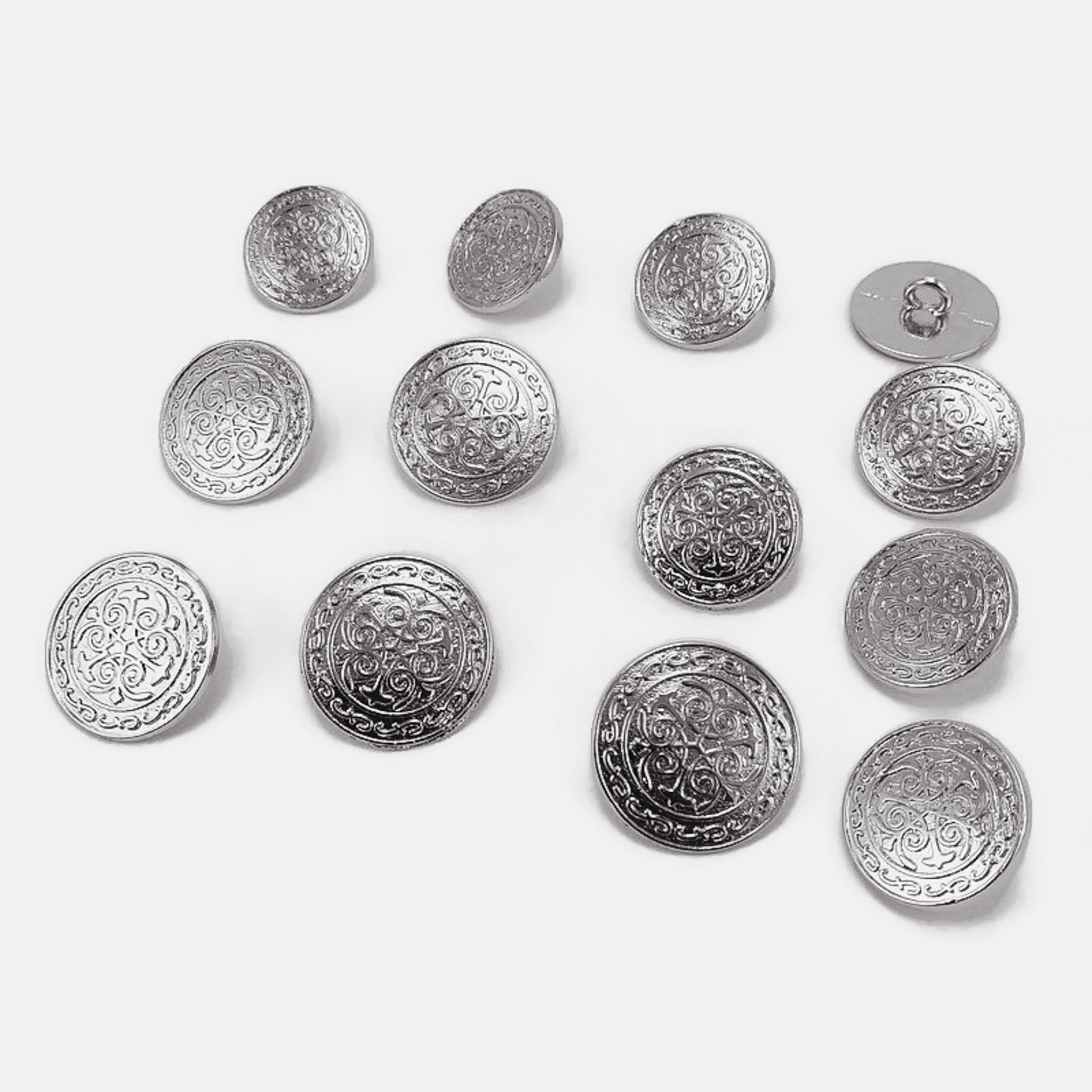 Blazer Jacket Button Set of 12 pcs Decorative Patterned