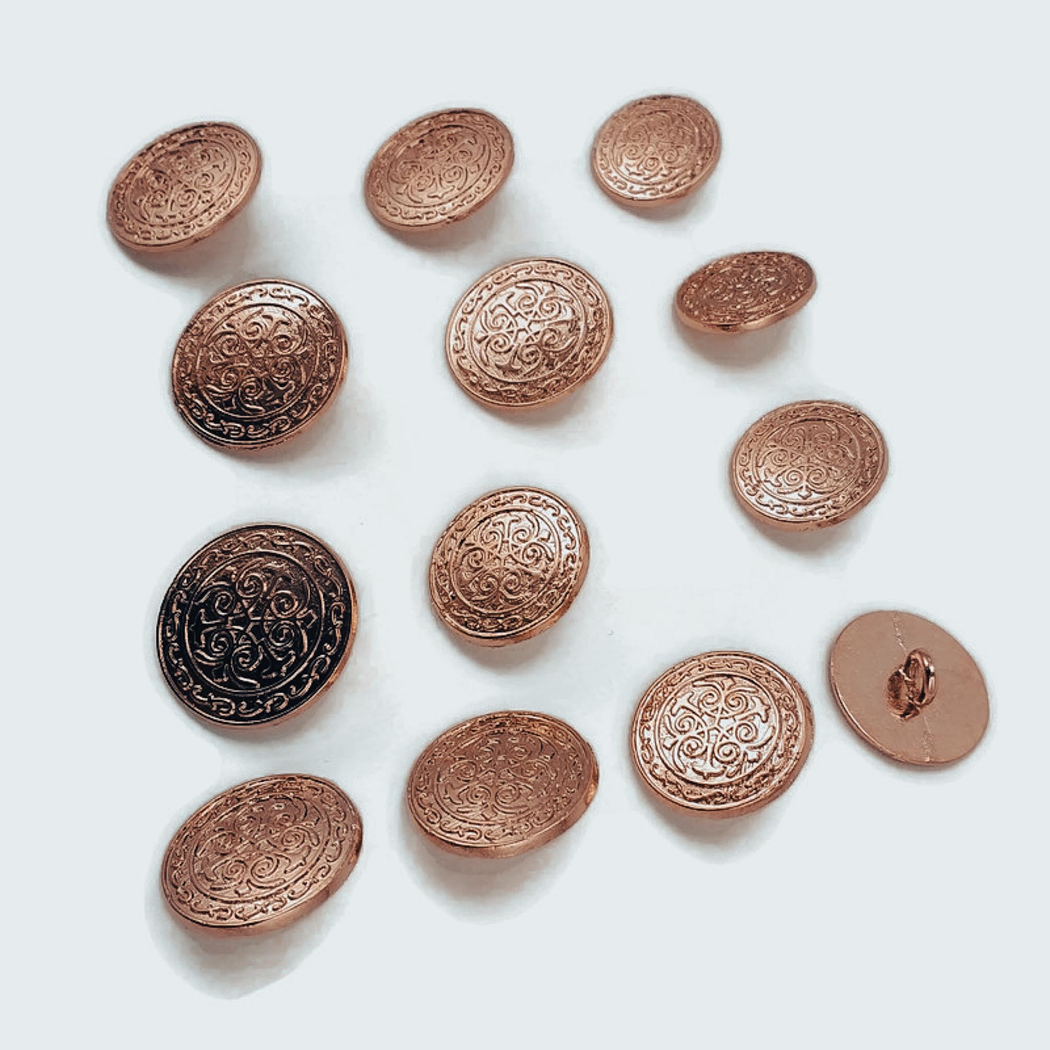 Blazer Jacket Button Set of 12 pcs Decorative Patterned