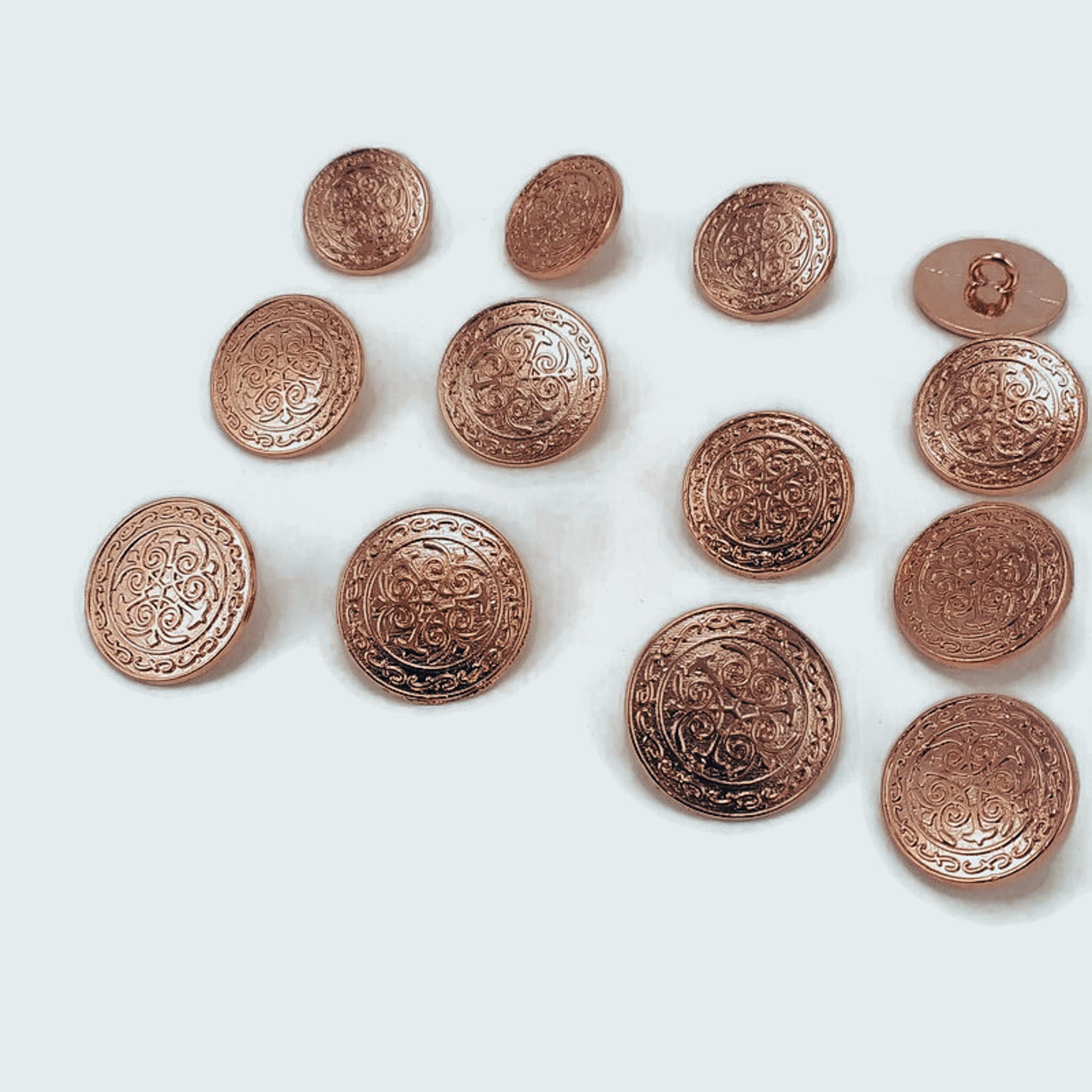 Blazer Jacket Button Set of 12 pcs Decorative Patterned