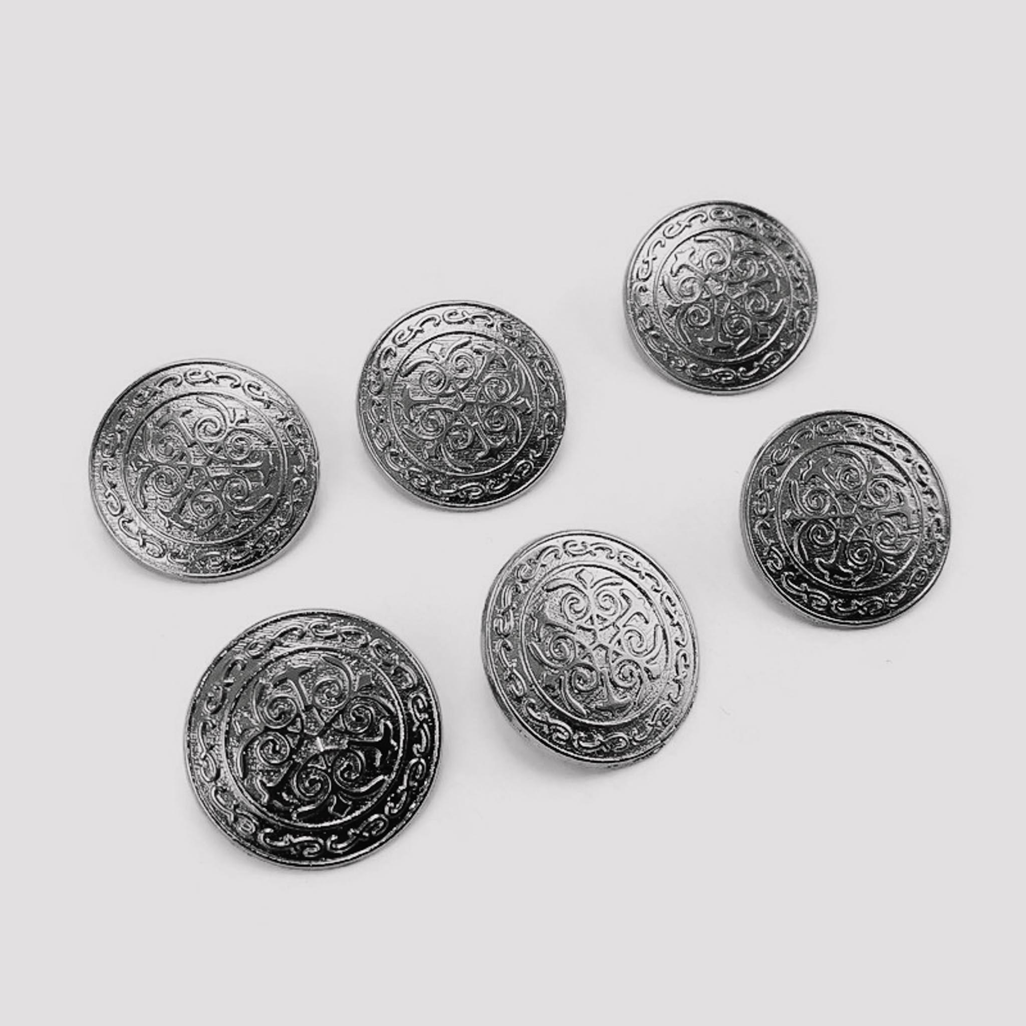 20 mm - 32 L Blazer Jacket Button (Set of 6) Decorative Patterned
