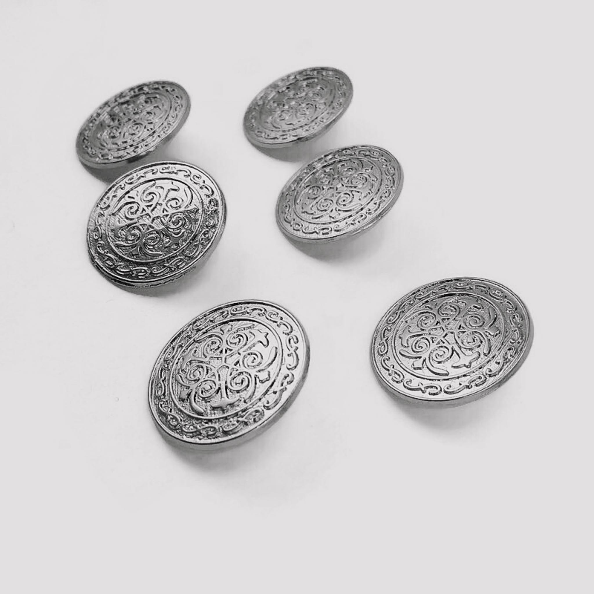 20 mm - 32 L Blazer Jacket Button (Set of 6) Decorative Patterned