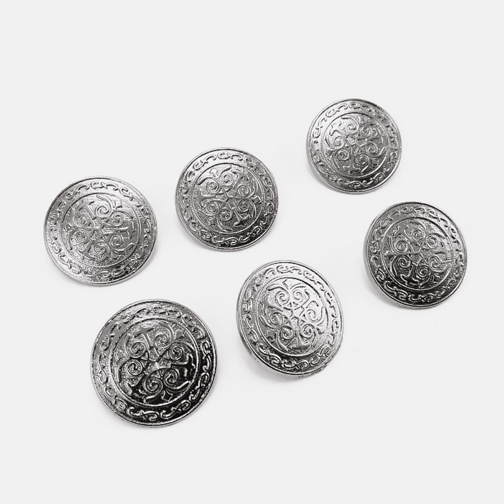 20 mm - 32 L Blazer Jacket Button (Set of 6) Decorative Patterned