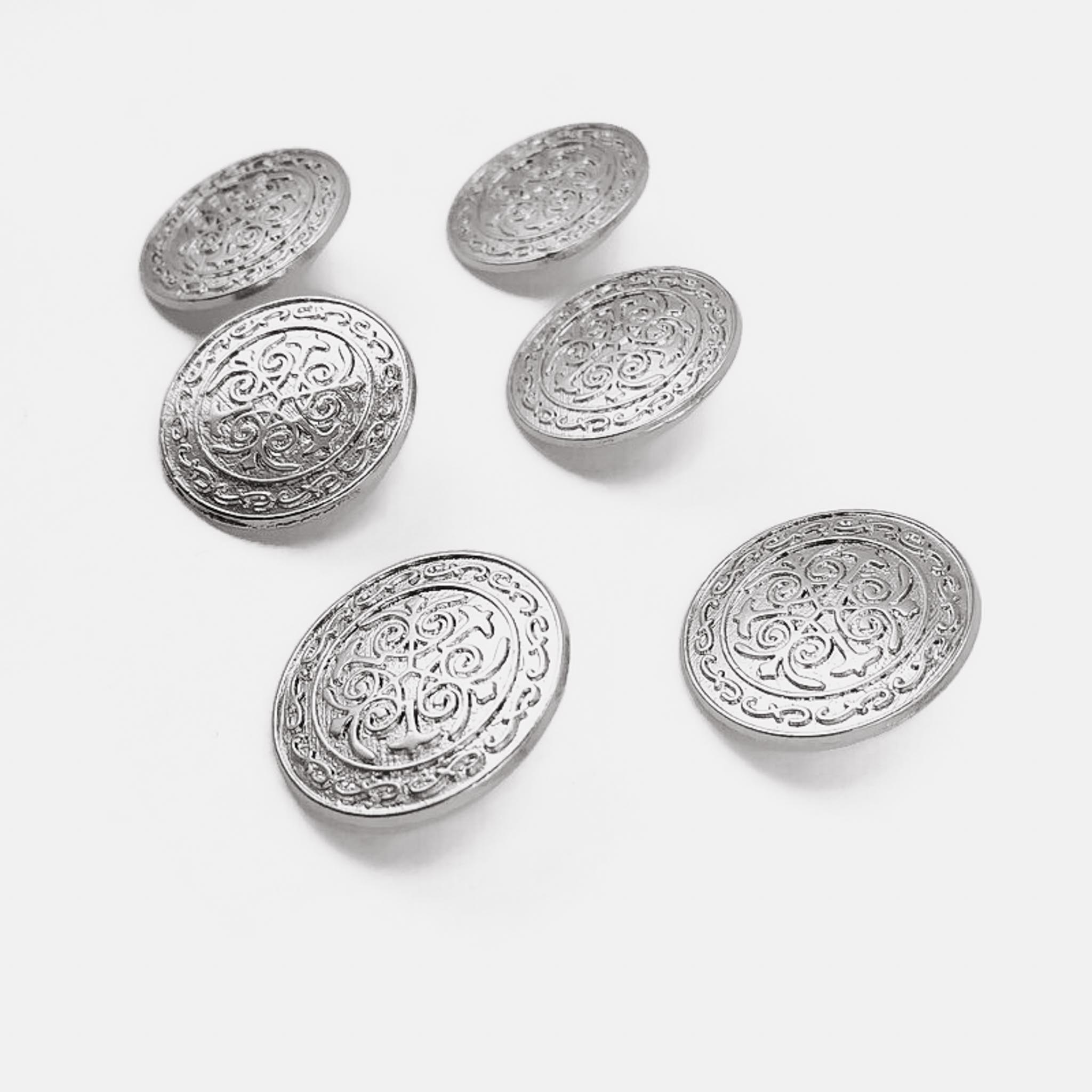 20 mm - 32 L Blazer Jacket Button (Set of 6) Decorative Patterned