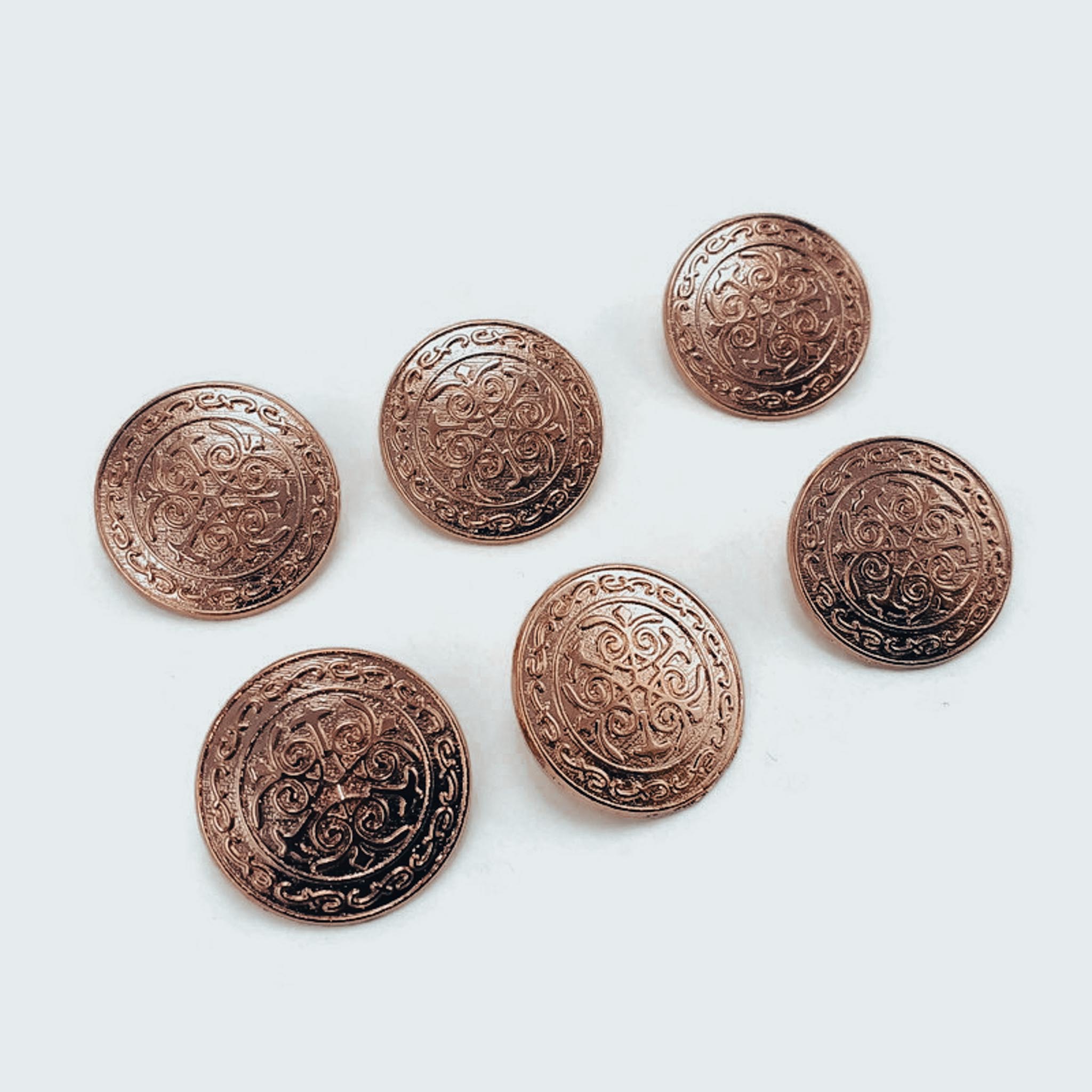 20 mm - 32 L Blazer Jacket Button (Set of 6) Decorative Patterned