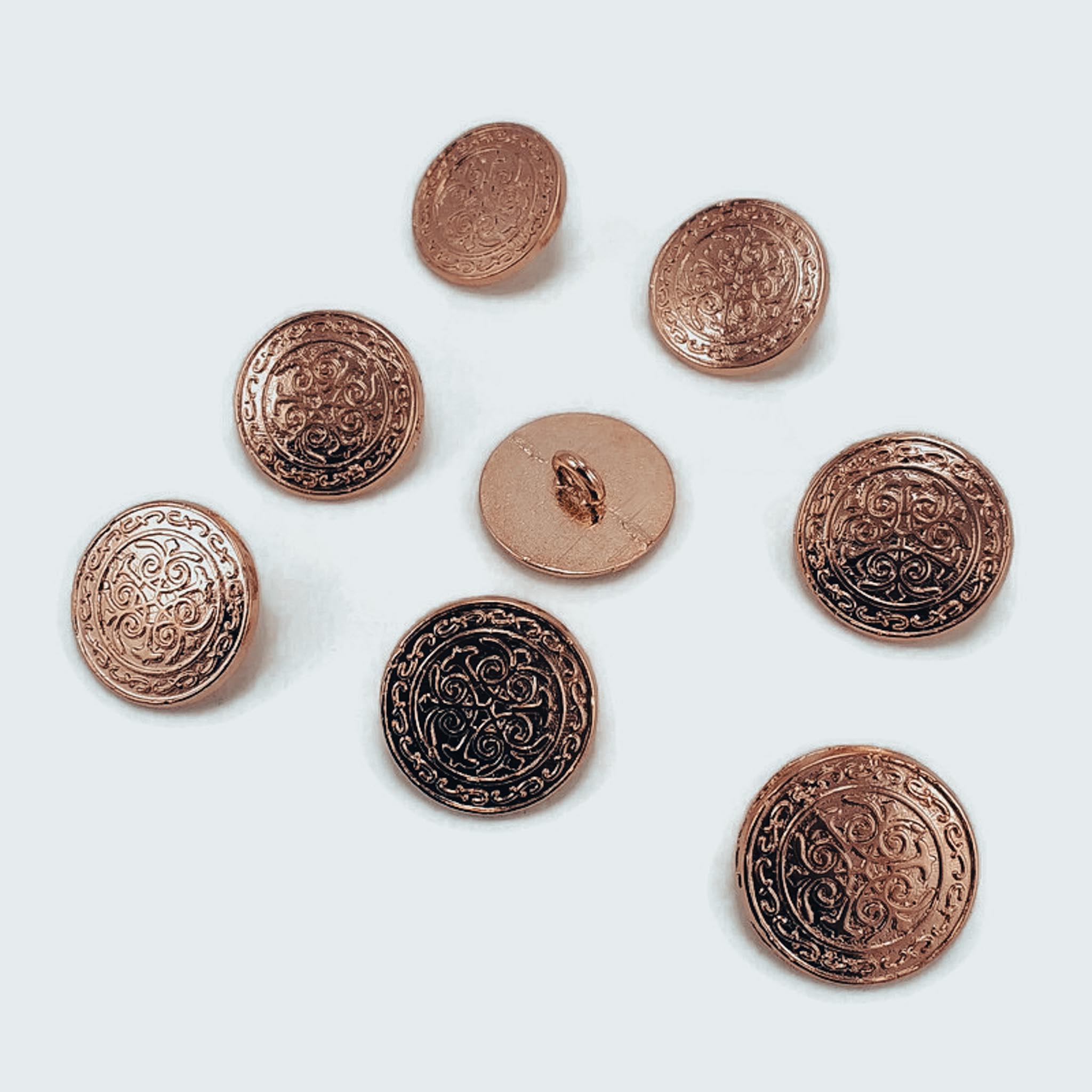 17 mm - 28 L Blazer Jacket Button (Set of 8 pcs) Decorative Patterned