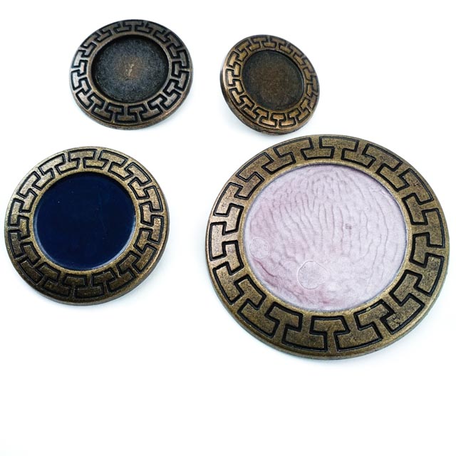 21 mm Mineli / Renkli Taşlı / Kristal Düğme ön ve detay görünümü
