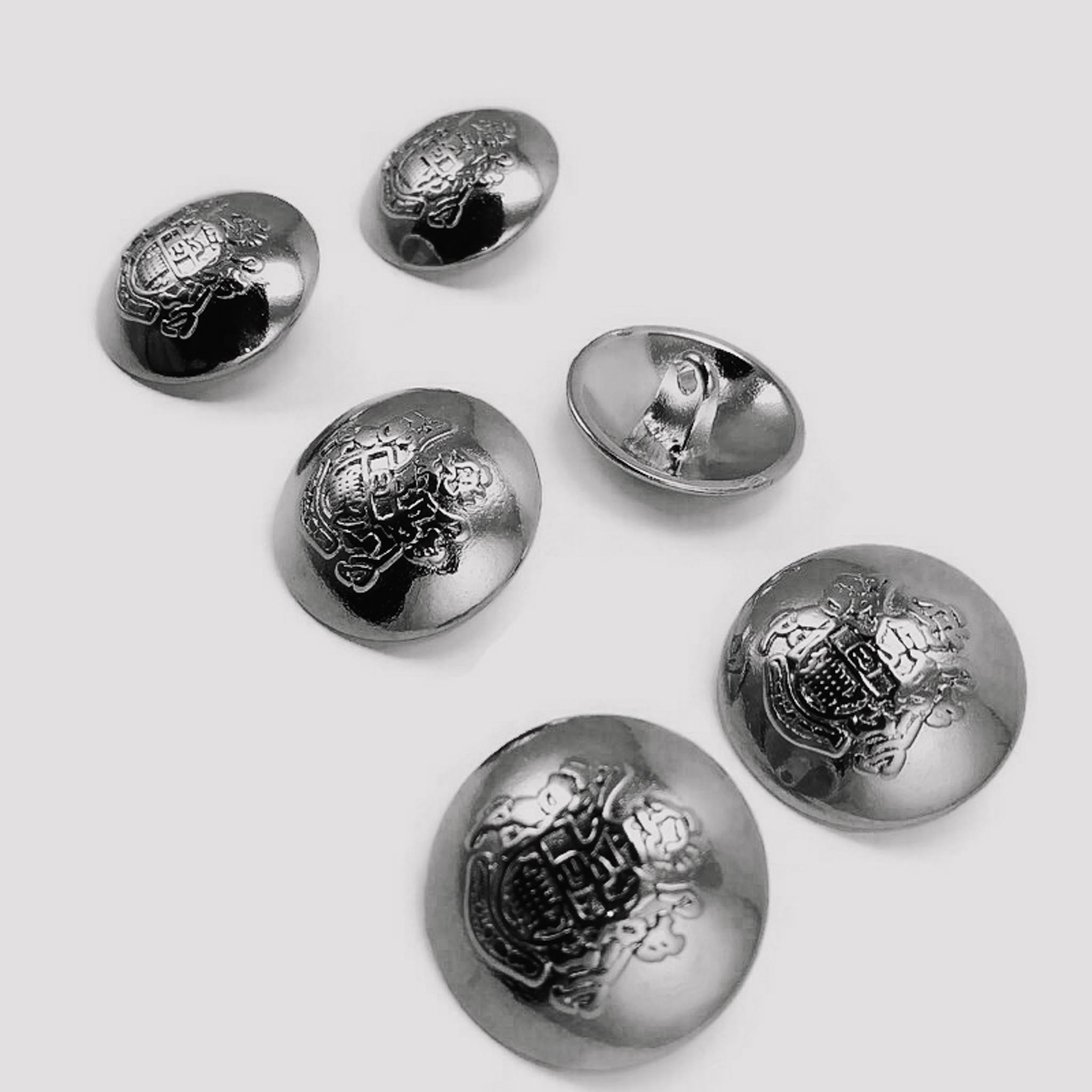 Rose Gold and Gold Emblem 6 Blazer Jacket Button Set 23 mm - 36 L E 1874 SET6