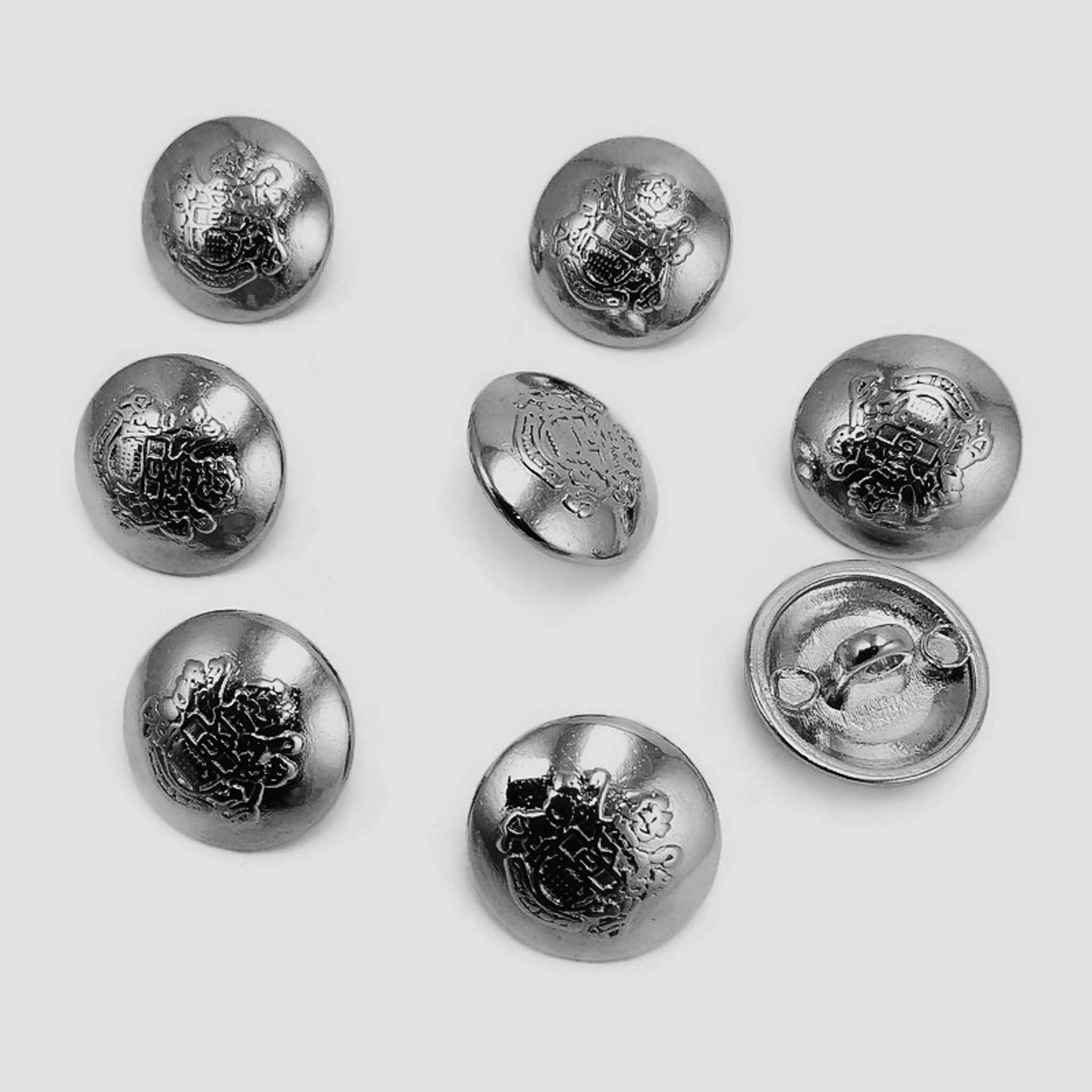 Gold Plated Button Clasp Blazer 8 pcs Jacket Button Set 15 mm - 24 L E 1875 SET8