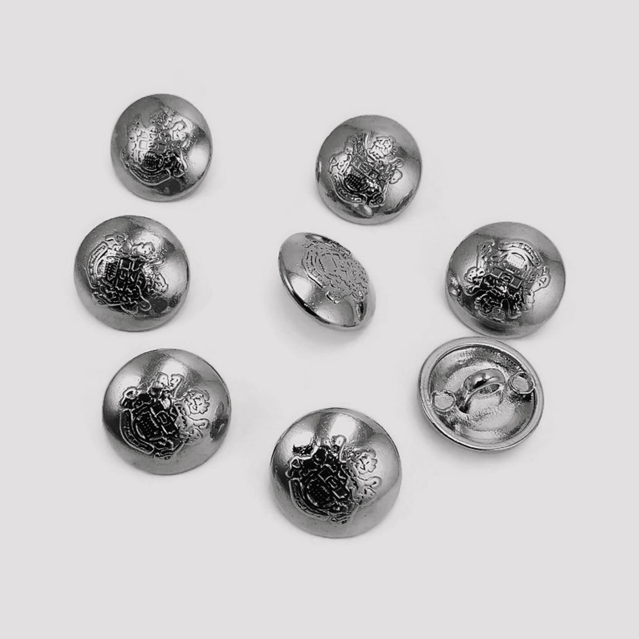 Gold Plated Button Clasp Blazer 8 pcs Jacket Button Set 15 mm - 24 L E 1875 SET8