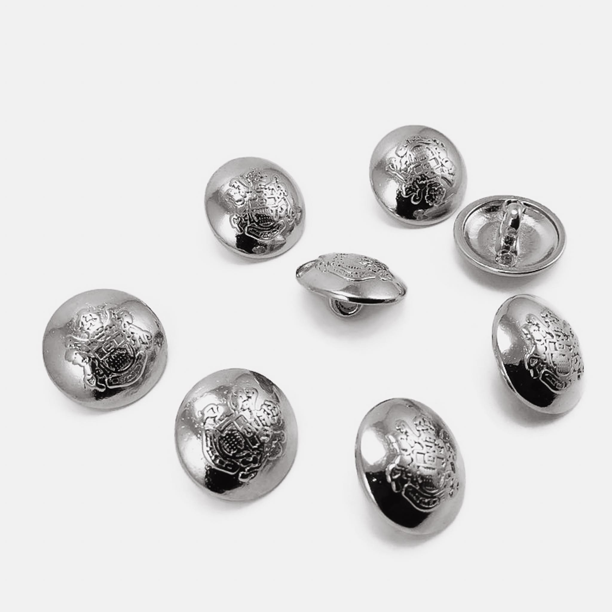 Gold Plated Button Clasp Blazer 8 pcs Jacket Button Set 15 mm - 24 L E 1875 SET8