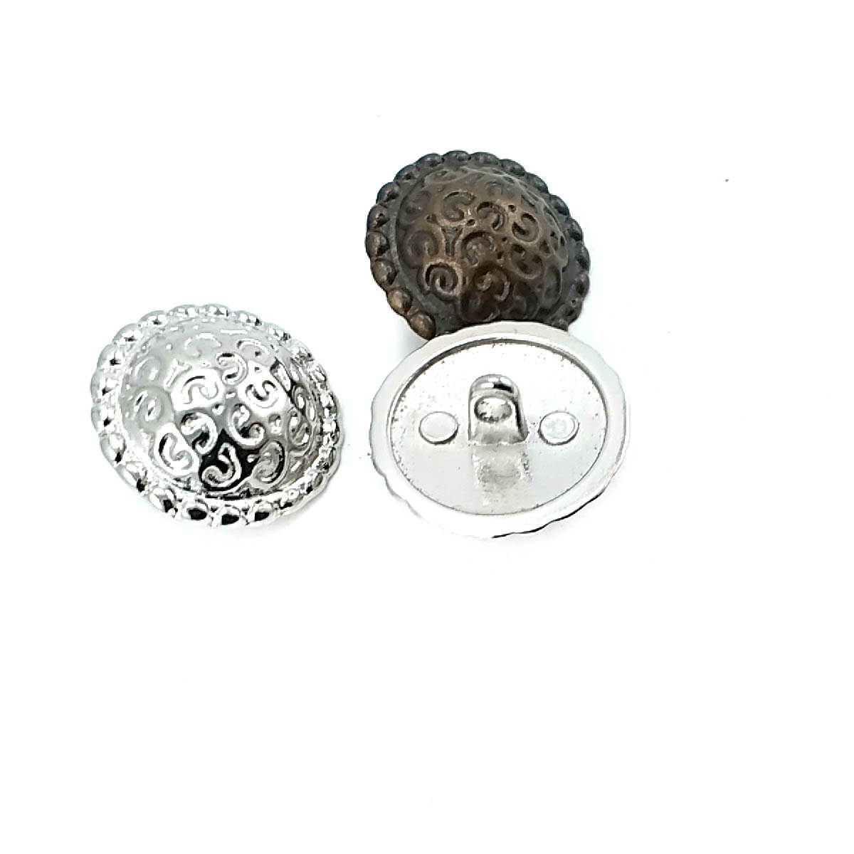 Desenli Bombeli Ayaklı Düğme 21 mm - 32 boy Ceket ve Blazer Düğmesi E 193