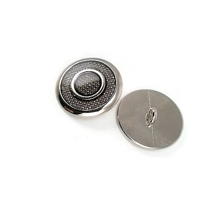 22 mm 36 L Metal Shank Button Transparent Enamel Ring Pattern Blazer Jacket Coat Button