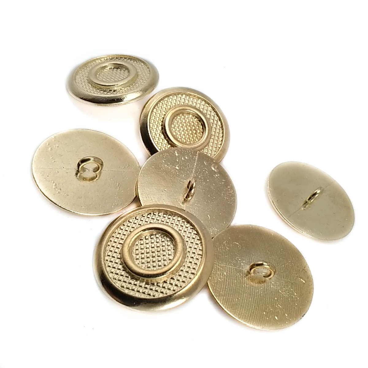 Ring Pattern Shank Metal Button 22 mm 36 L E 1949