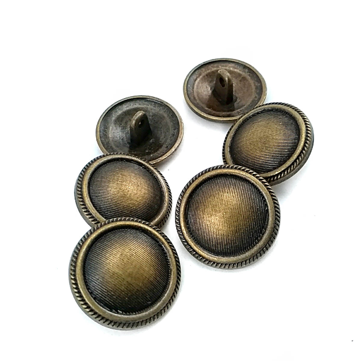 Ceket Kol Düğmesi  Dikme Düğme Çizgi Desenli  Desenli 20mm - 31 boy E 2003